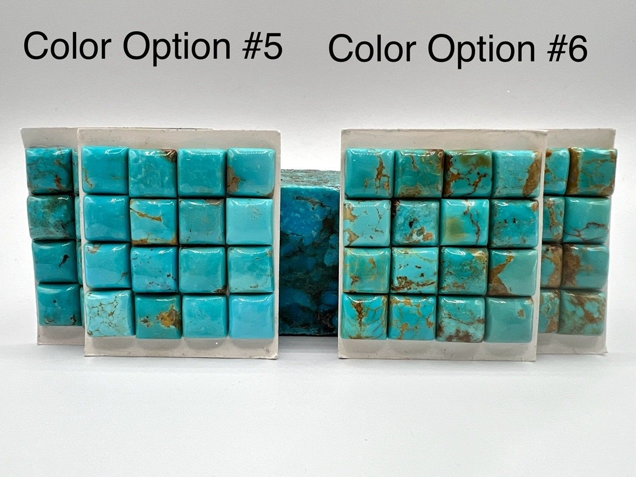 Torquoise Square Kingman Turquoise 12mm Square Cabochons | Kingman Turquoise