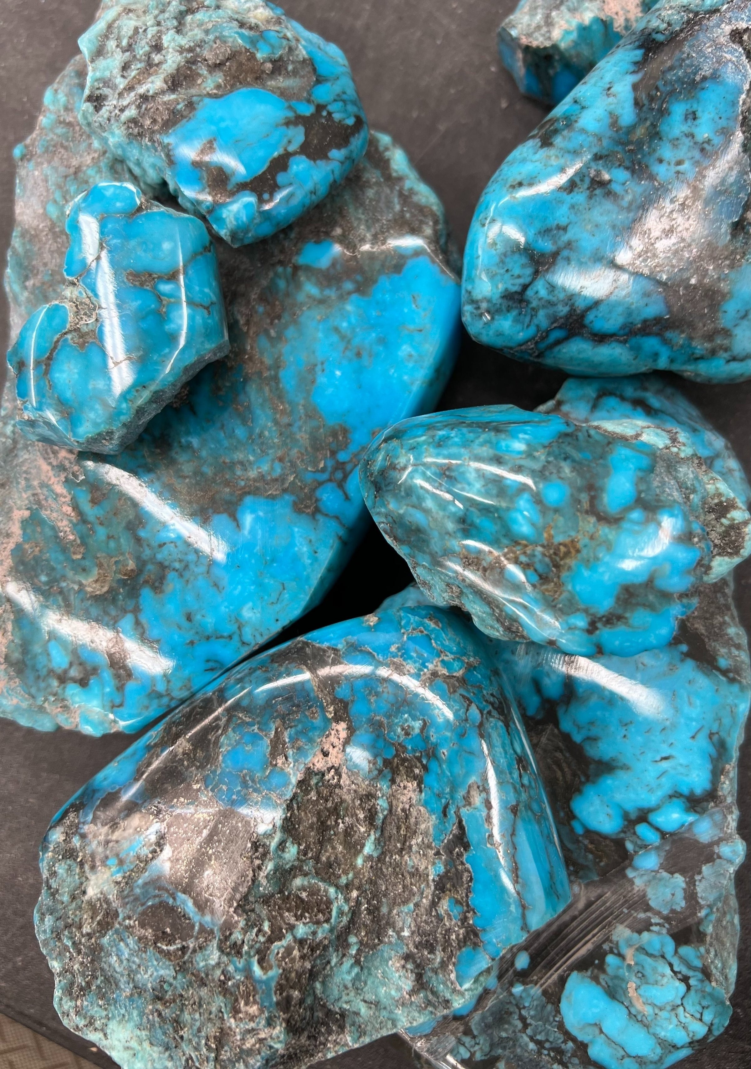 Kingman Turquoise Slab Strands/ Blue/ Blue-Green/ 2024 8